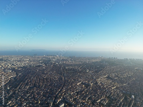 aerial view of the city