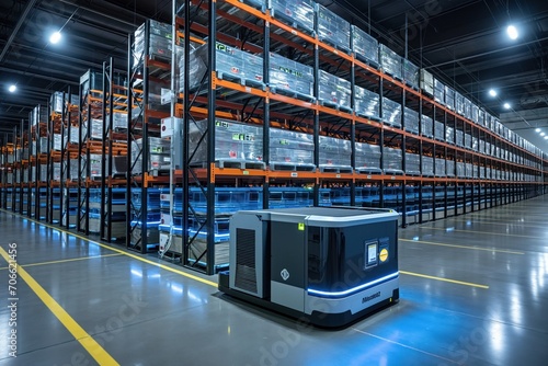 the future with an automated warehouse photo