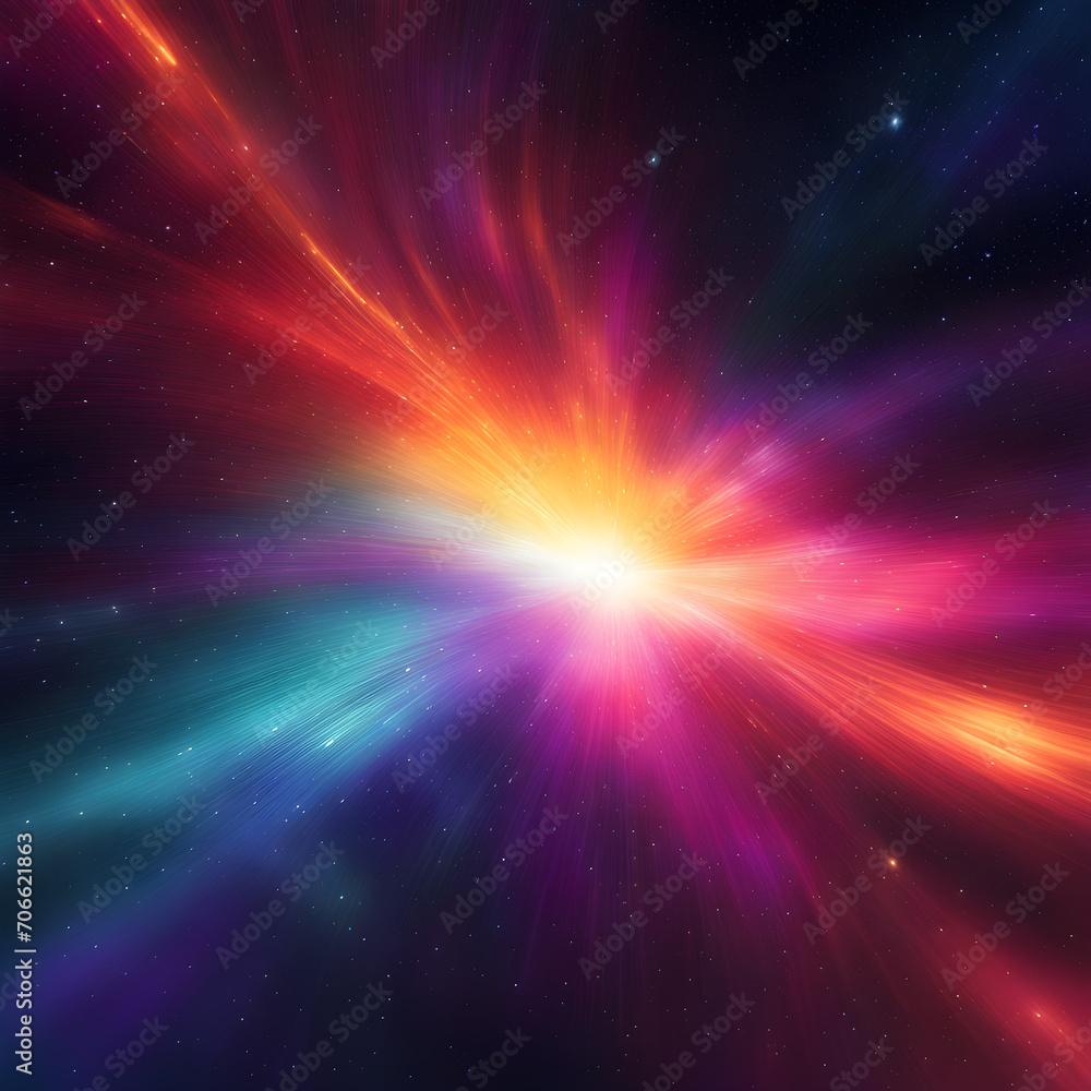 Naklejka premium Cosmic Abstract Background Illustration