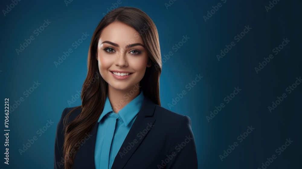 portrait of a positive businesswoman