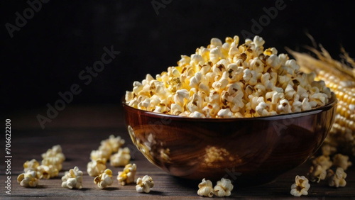 Popcorns In A Brown Bowl - Popcorn Day