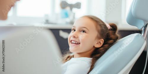 the girl in the dentist's chair photo