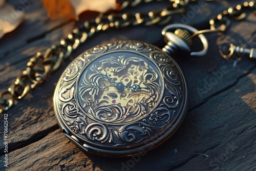 Classic pocket watch with intricate engravings Timeless elegance