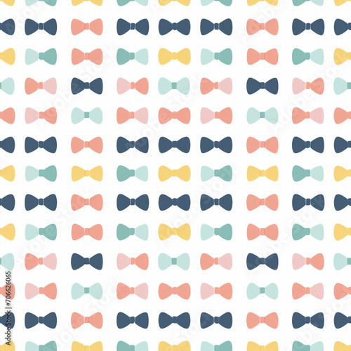 Bowties seamless pattern. Can be used for gift wrapping, wallpaper, background