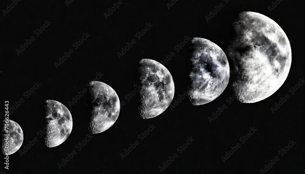 phases of the moon waxing crescent first quarter waxing gibbous full