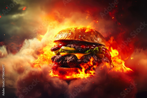 Inferno's Signature Dish: Devilish Burger