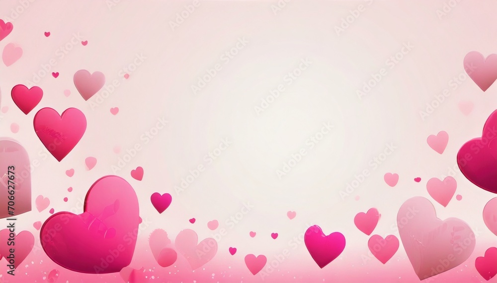 hearts abstract background valentines day background banner