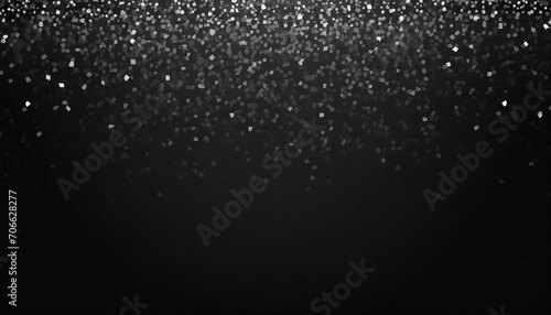 confetti on isolated dark background geometric holiday texture with glitters image for banners posters and flyers greeting cards black and white illustration