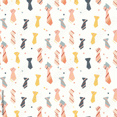 Fathers Day ties seamless pattern. Can be used for gift wrapping  wallpaper  background