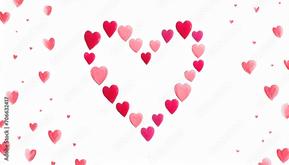 heart on isolated white background love symbol hand drawn hearts valentine s day