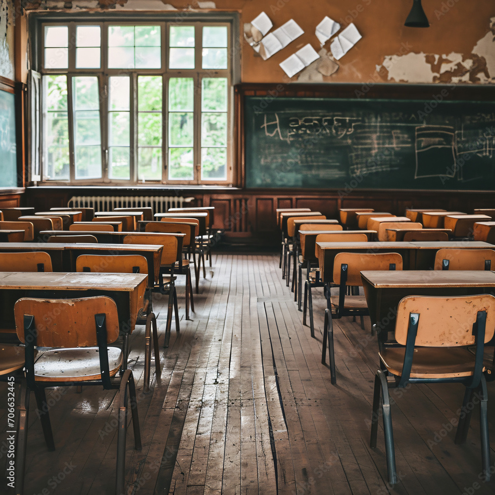 Nostalgic Learning: Snapshot of an Old-School Classroom - Generative AI Nostalgic Learning: Snapshot of an Old-School Classroom - Generative AI