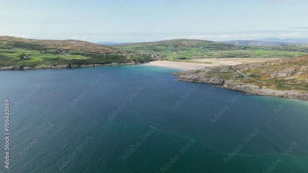 Barley cove beach Ireland Aerial view Barley cove beach Ireland Aerial view