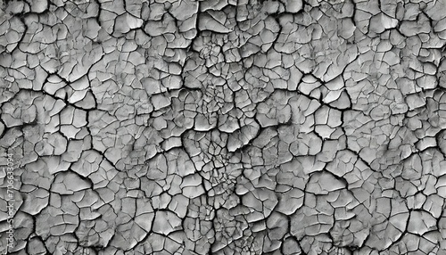 seamless broken cracks background texture tileable stained peeling paint craquelure crackle pattern grunge overlay barren drought concept wallpaper or dry desert backdrop 3d rendering