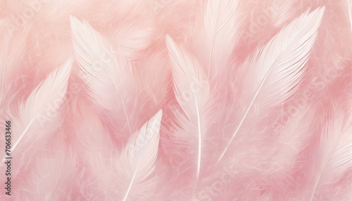 beautiful light pink feather pattern texture background photo