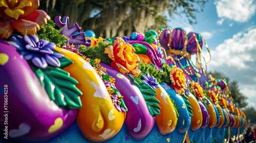 The dazzling and colorful Mardi Gras carnival