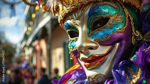 The dazzling and colorful Mardi Gras carnival © shooreeq