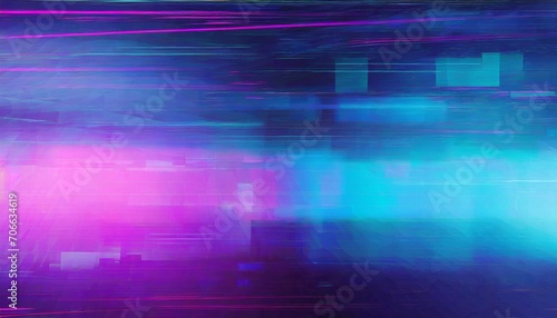 abstract blue mint and pink background with interlaced digital glitch and distortion effect futuristic cyberpunk design retro futurism webpunk rave 80s 90s cyberpunk aesthetic techno neon colors