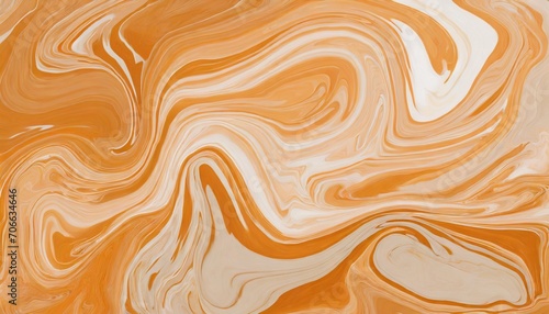 colorful paintings of marbling orange marble ink pattern texture abstract background can be used for background or wallpaper