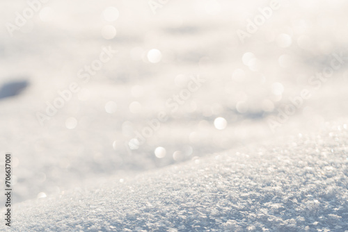 Winter snow background. Snow on a sunny frosty day © alones