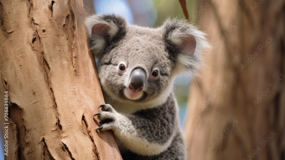 koala bear in tree koala bear in tree