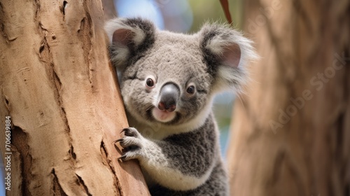 koala bear in tree