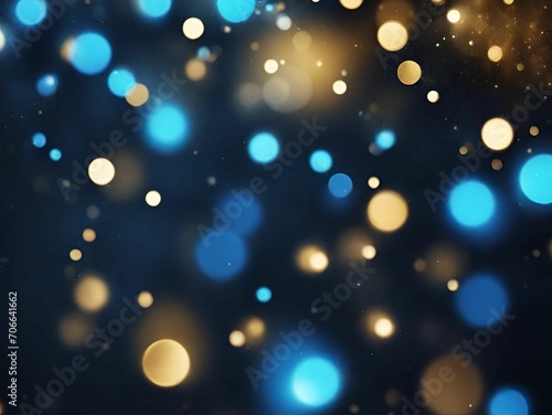 abstract blue background with bokeh