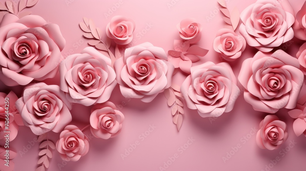 Abstract paper cut flowers. Spring concept. Frame template for decoration, invitation, greeting card. Abstract paper cut flowers. Spring concept. Frame template for decoration, invitation, greeting card.