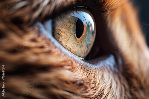 Cat's eye close-up photo