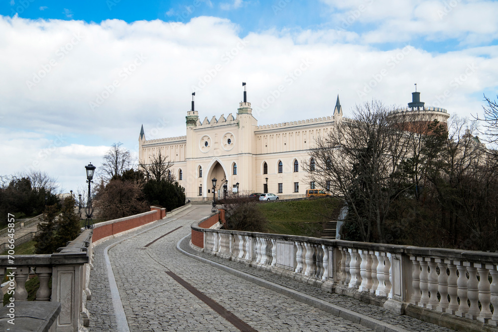 Lublin castle in Lublin. Neo-gothic fortress