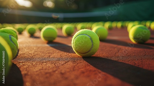 tennis ball on the court © Nabeel