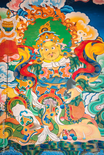 Vaisravana of the North, Tangtse Monastery, Thangkas, Buddhist Art, Buddhism