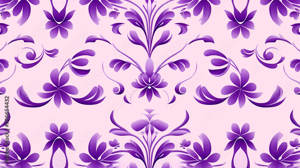 Abstract purple and pink arabesque floral ornament seamless wallpaper background.repeating purple texture background. endless decorative element. Abstract purple and pink arabesque floral ornament seamless wallpaper background.repeating purple texture background. endless decorative element.