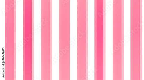 Thick pink stripes pattern seamless wallpaper background. endless decorative texture. pink and white decorative element. photo