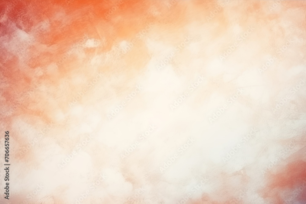 Rust white grainy background, abstract blurred color gradient noise texture banner