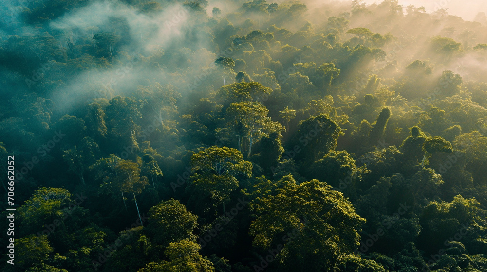 Compelling visual of Earth lungs, Amazon Rainforest depicting its rich