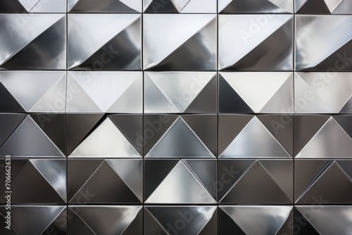 Shiny aluminum wall texture