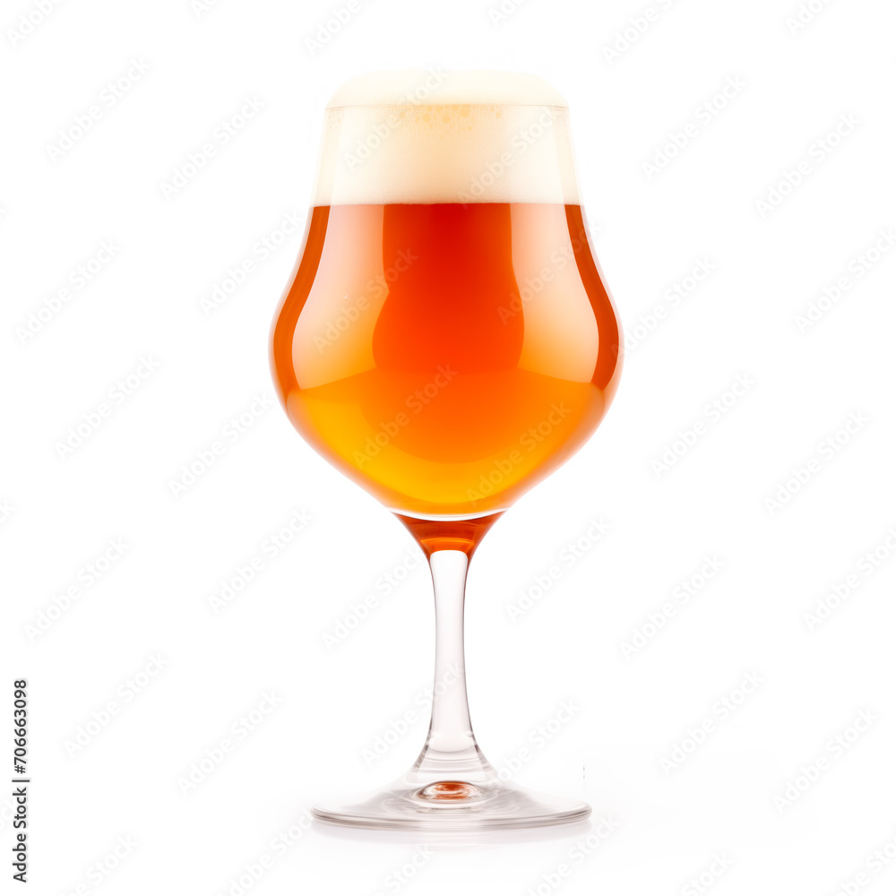 Beer in a stout glass on a white background. Mugs with drink like Ipa, Pale Ale, Pilsner, Porter or Stout Beer in a stout glass on a white background. Mugs with drink like Ipa, Pale Ale, Pilsner, Porter or Stout
