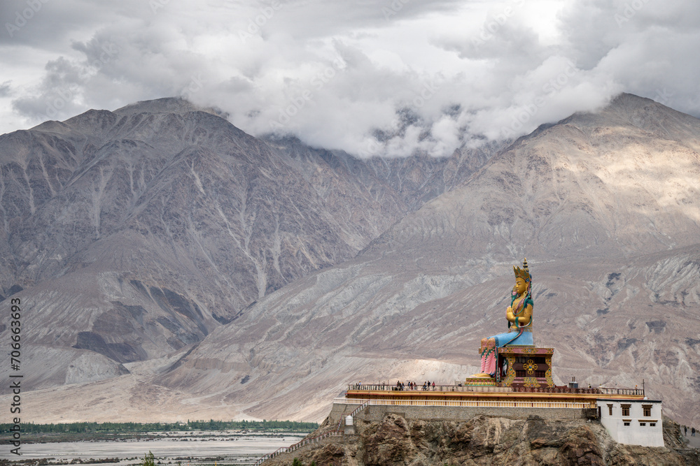 Diskit gompa, Ladakh, India, Buddhist monasteries, Tibetan Buddhism, Small Tibet