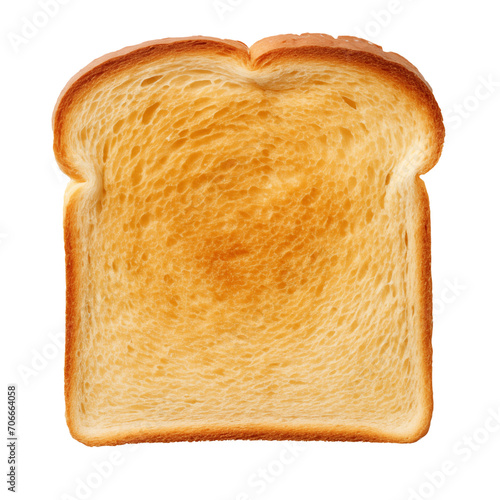 Foto A slice of bread is cut out on a transparent background