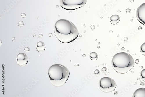 Background of water drops on glass, drops close-up