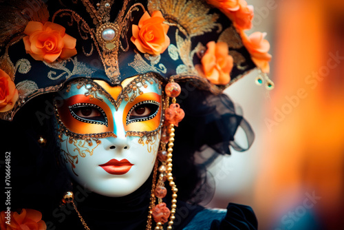 people with masks from the venice carnival