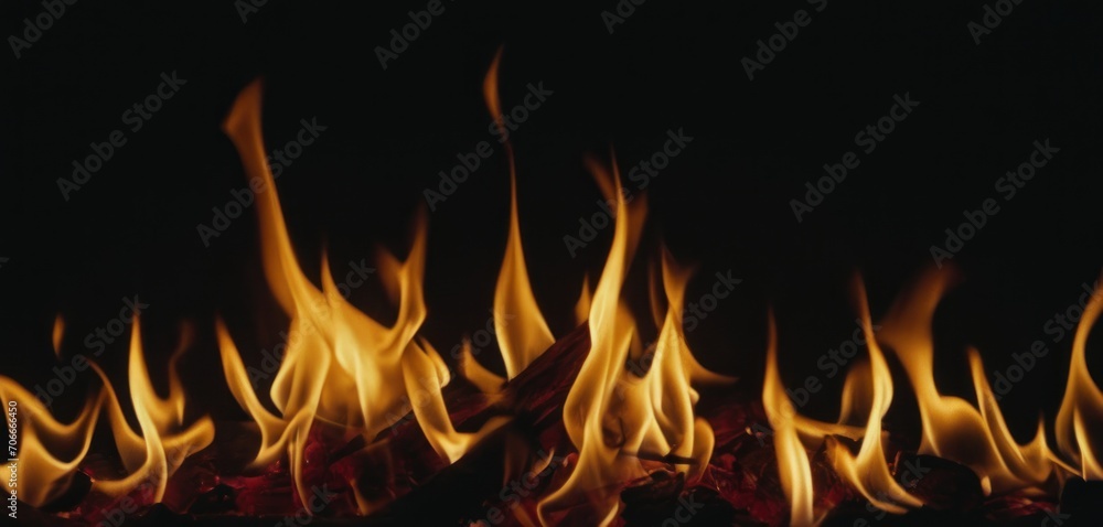 a close up of a fire in the dark with lots of orange and yellow flames coming out of the flames. a close up of a fire in the dark with lots of orange and yellow flames coming out of the flames.