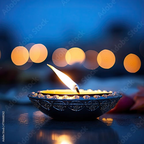 Diwali festival lights celebration photo