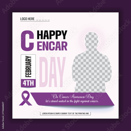 ector World Cancer Day celebrating the lives of brave warriors post template
