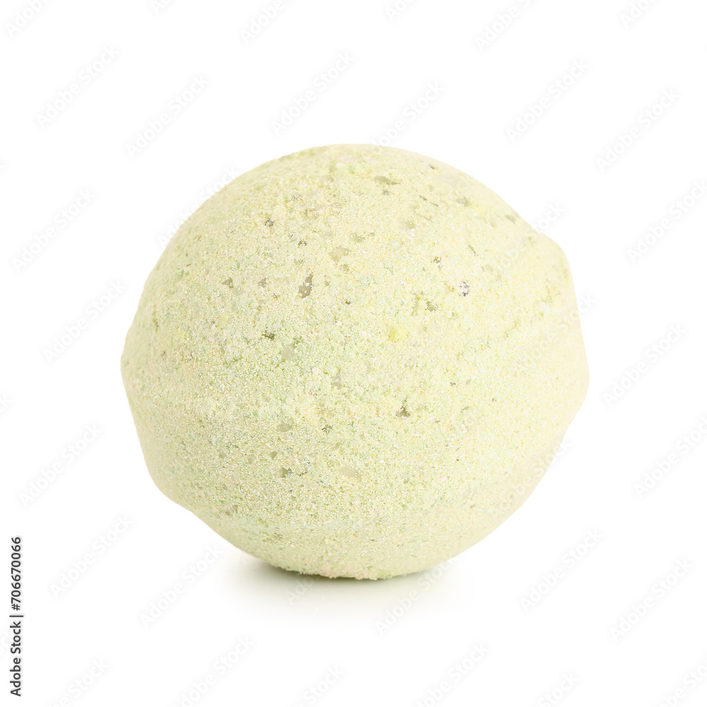 Bath bomb on white background Bath bomb on white background