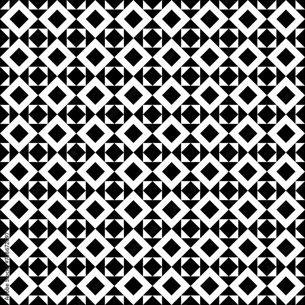 Diamonds, rhombuses, triangles seamless pattern. Folk ornament. Geometric image. Ethnic ornate. Tribal wallpaper. Geometrical background. Retro motif backdrop. Ethnical textile print. Abstract vector.