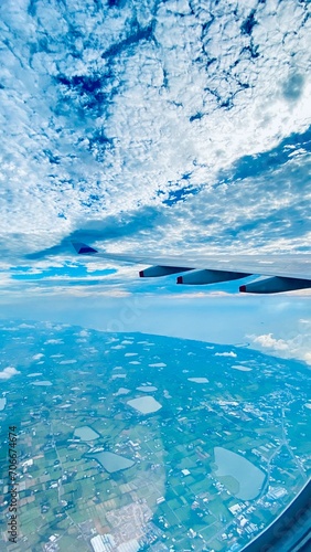 Taiwan Blue Sky by the plane