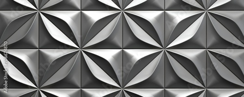 Silver repeated geometric pattern © Lenhard