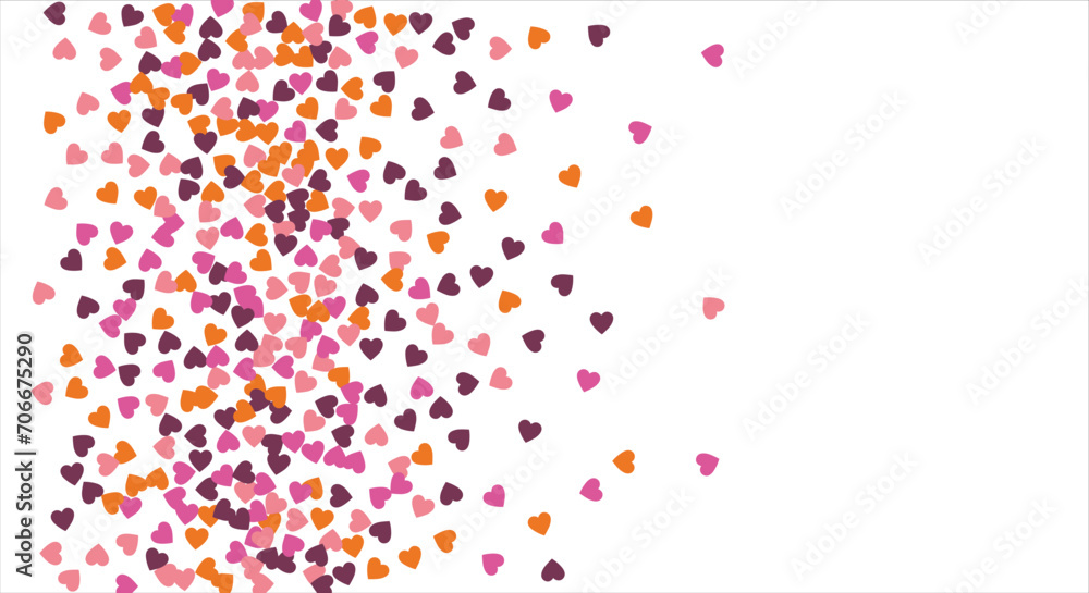 Vector edging, ribbon, border from hearts. Hand-drawn romantic pattern. Valentine's Day. Banner template. Vector illustration. Vector edging, ribbon, border from hearts. Hand-drawn romantic pattern. Valentine's Day. Banner template. Vector illustration.