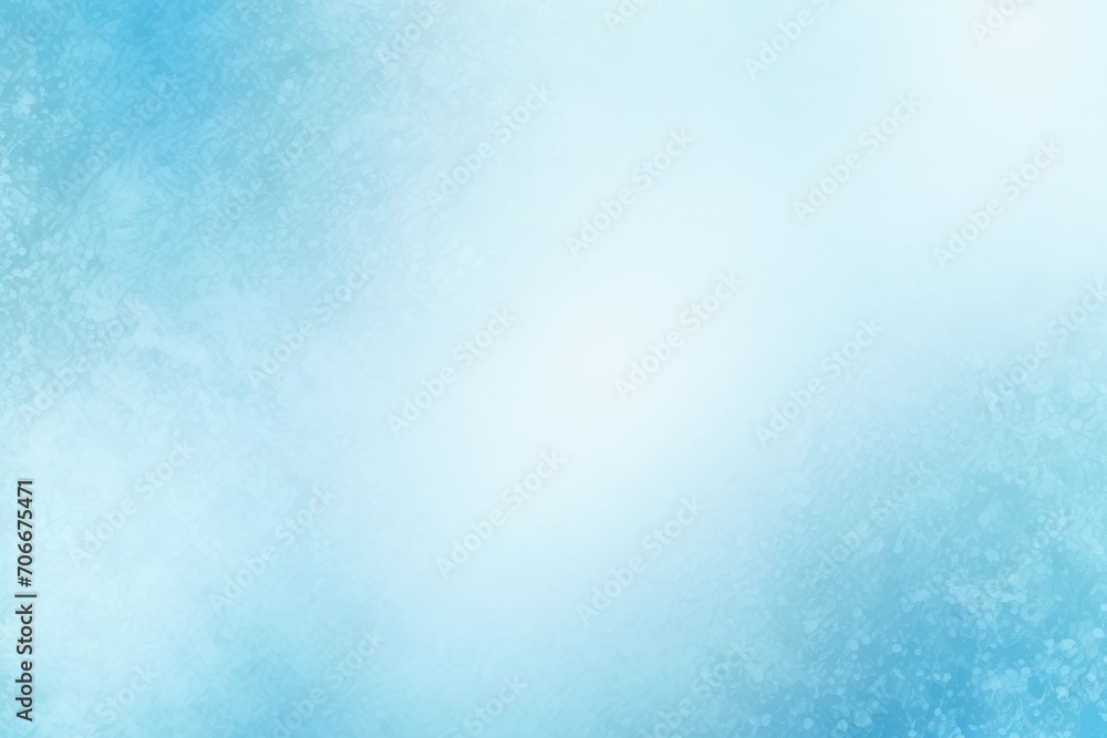 Sky blue white grainy background, abstract blurred color gradient noise texture banner